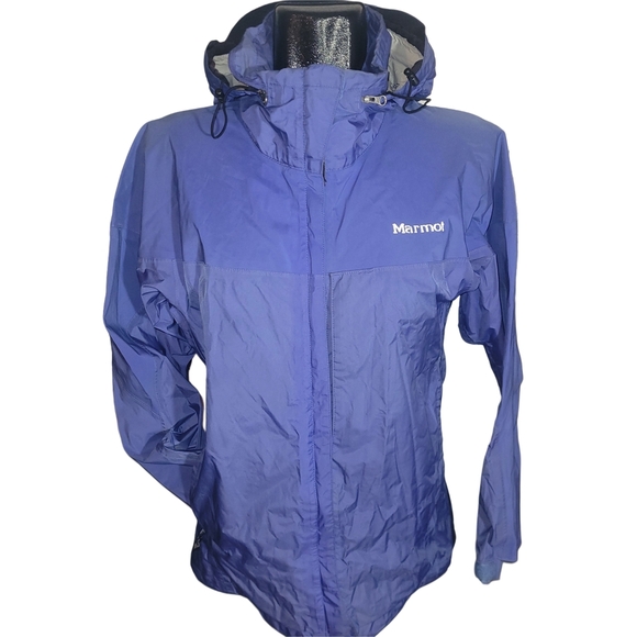 Marmot Women's Blue PreCip Rain Jacket M - Picture 1 of 9